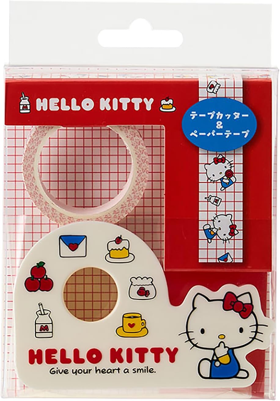 Sanrio 321265 Hello Kitty Tape Cutter & Paper Tape (Household Goods)