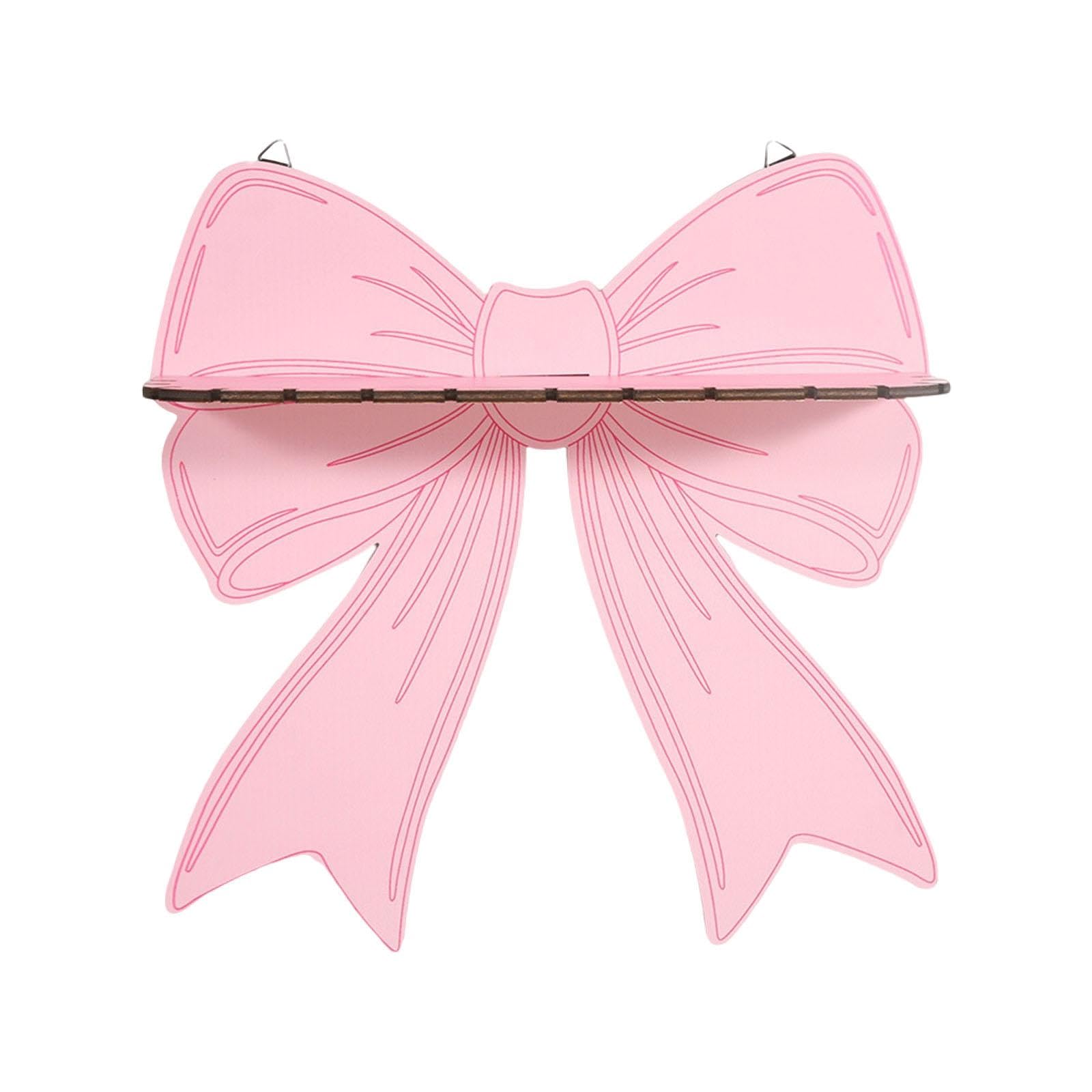 Bnf® Pink Bow Floating Shelves Wood Decoration for Home Girls Room Hanging Plants | Bookcases | Furniture | Home & Garden-image-33