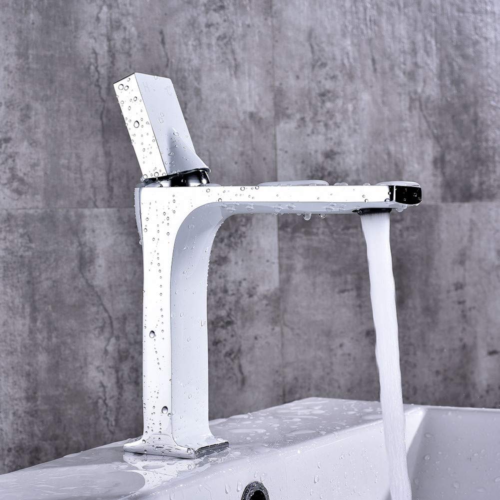 Robinet mitigeur noir de salle de bain eau chaude monotrou LWX