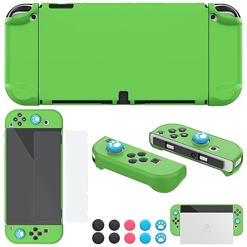 Miniatura 18 de COMCOOL Dockable Case for Nintendo Switch Oled - [9 FT Military Grade Drop Protection] [with Tempered Glass Screen Protector and Thumb Grips] Cute