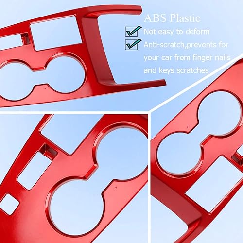 Miniatura 3 de XITER Pomo de palanca de cambios de coche, cubierta del panel de consola, consolas centrales, perillas para botas de cambio, marco interior para