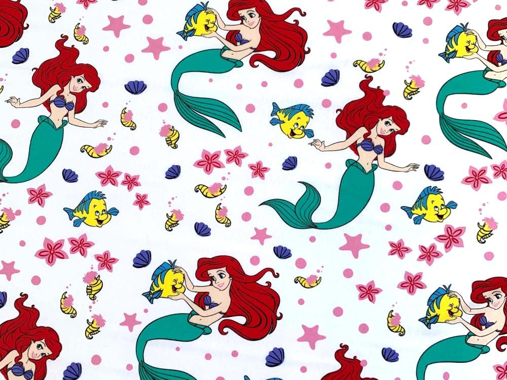 Jerry Fabrics Ariel Friends Single Fitted Sheet
