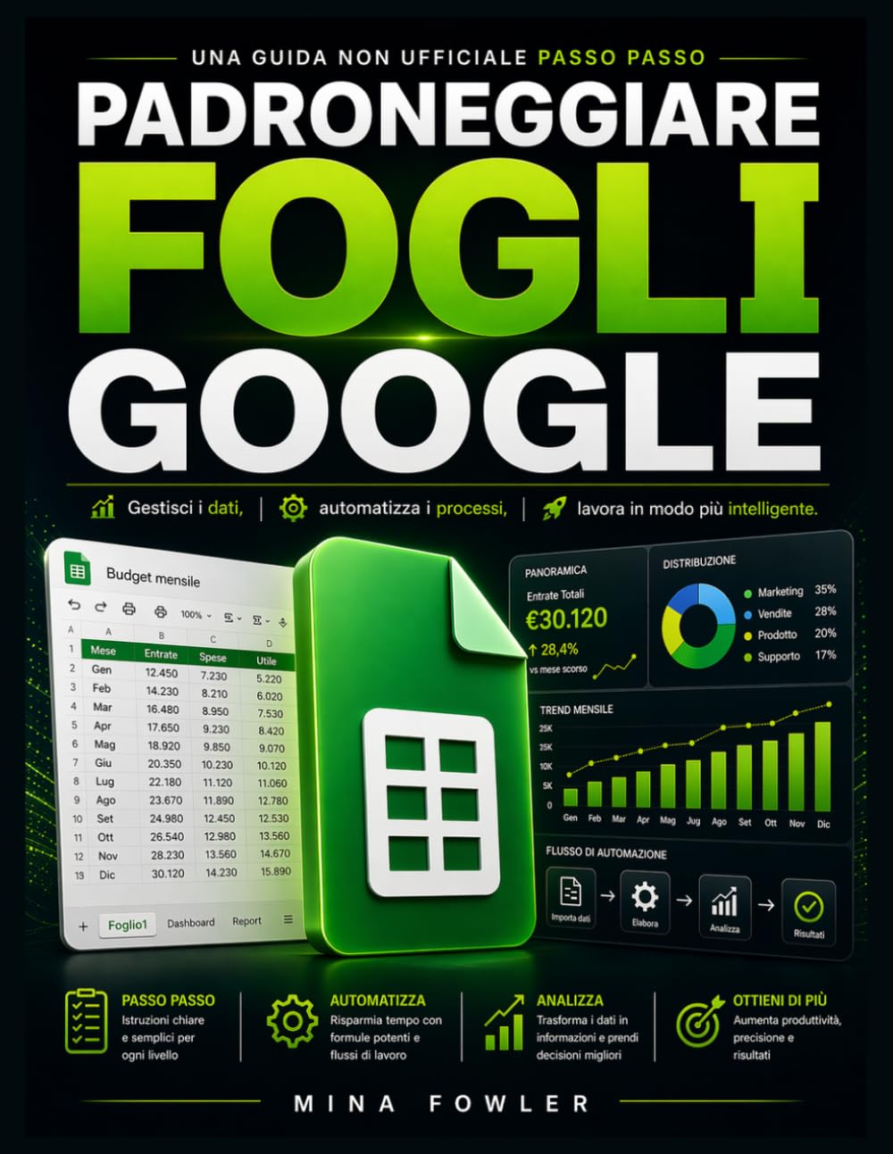 Padroneggiare Fogli Google: una guida non ufficiale passo passo: Gestisci i dati, automatizza i processi, lavora in modo più intelligente.