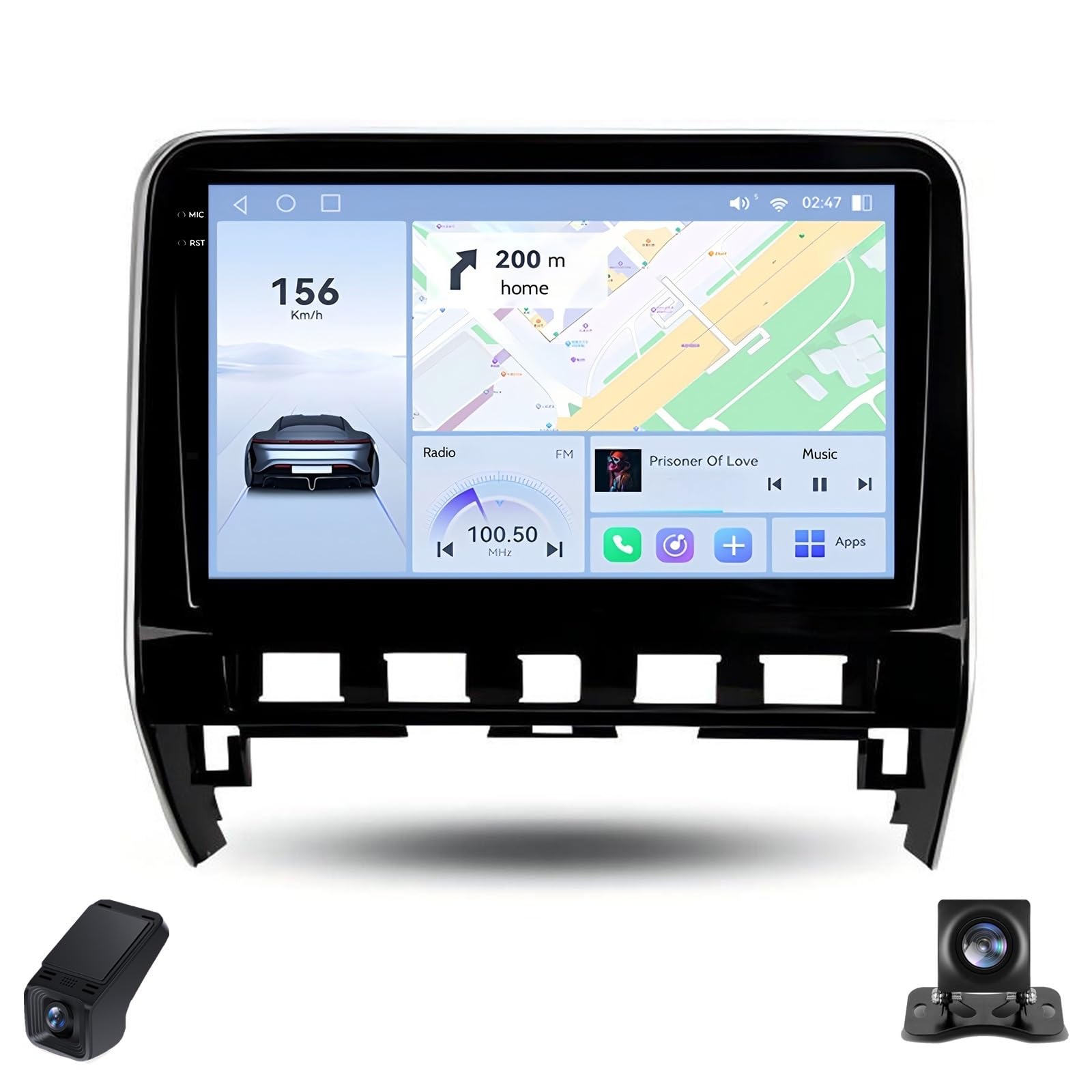 Radio Samochodowe Android 14 Ekran dotykowy 2K dla Nissan Serena 5 V C27 2016-2021 Radio Samochodowe 9Inch Double Din/CarPlay/Android/4GLTE/WiFi/GPS/Bluetooth/FM/AM/RDS/DSP/ADAS DVR(A,C30Plus)