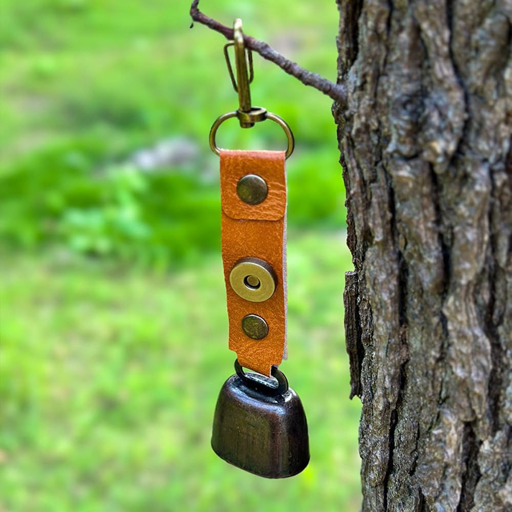 Sarini 2PCS Campana Emergencia Ahuyentar Osos Campana Oso Ruidosa Para Senderismo Camping Pesca Escalada Bicicleta Montaña Viaje