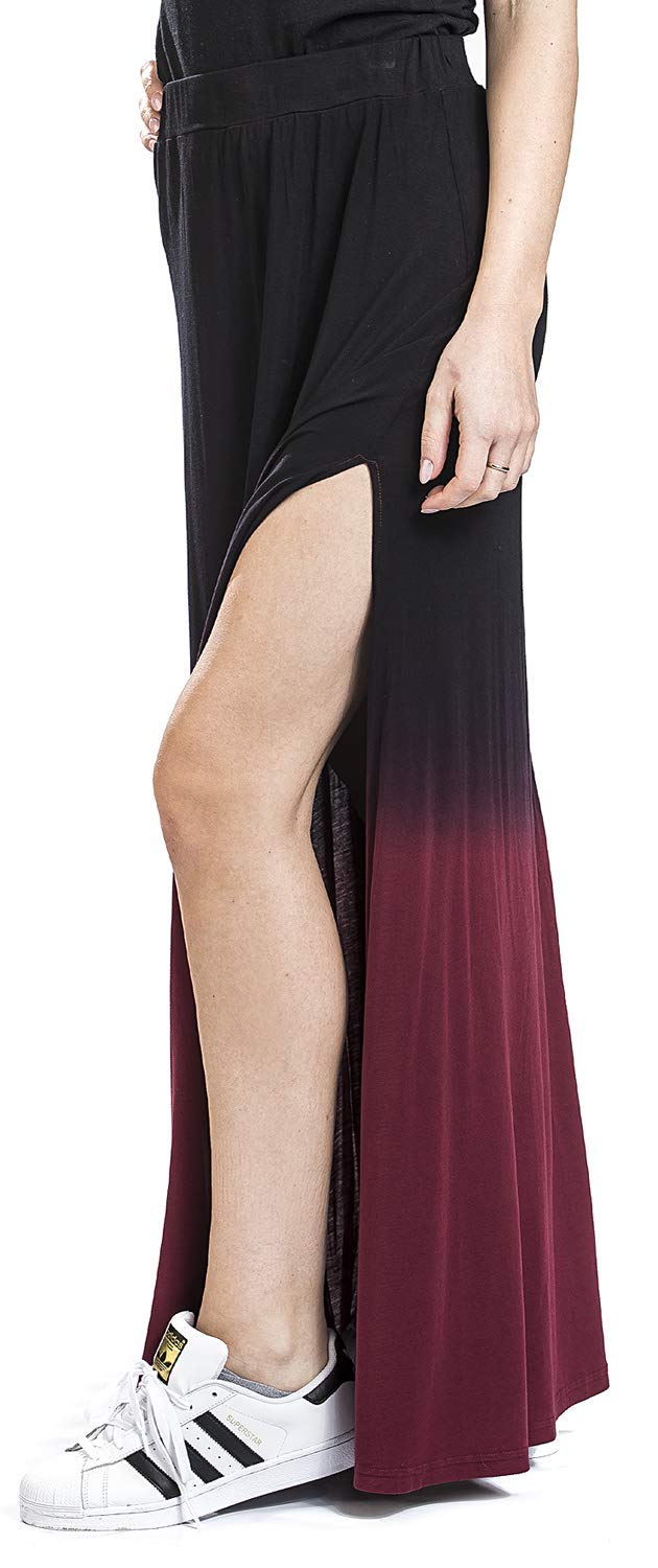 Black Premium by EMP Damen schwarz-roter Rock mit Farbverlauf