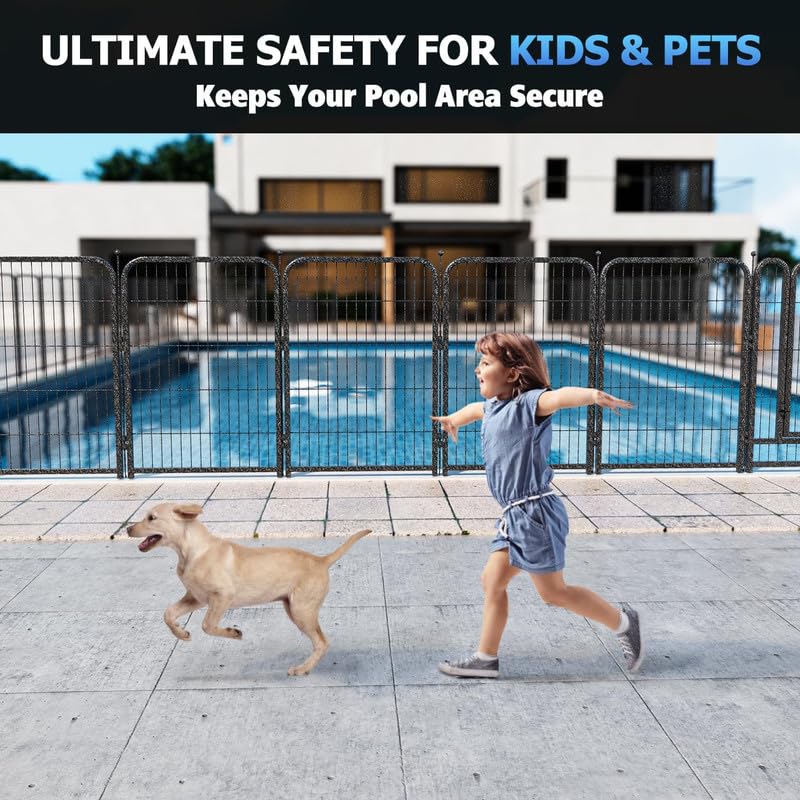 Cerca metálica para piscina 16 paneles 36.75ft x 40in miniatura 6