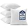 MIULEE Pillows Inserts, Pack of 4 18x18 Inch 100% Virgin Microfiber Filling Throw Pillows for Bed Couch Sofa