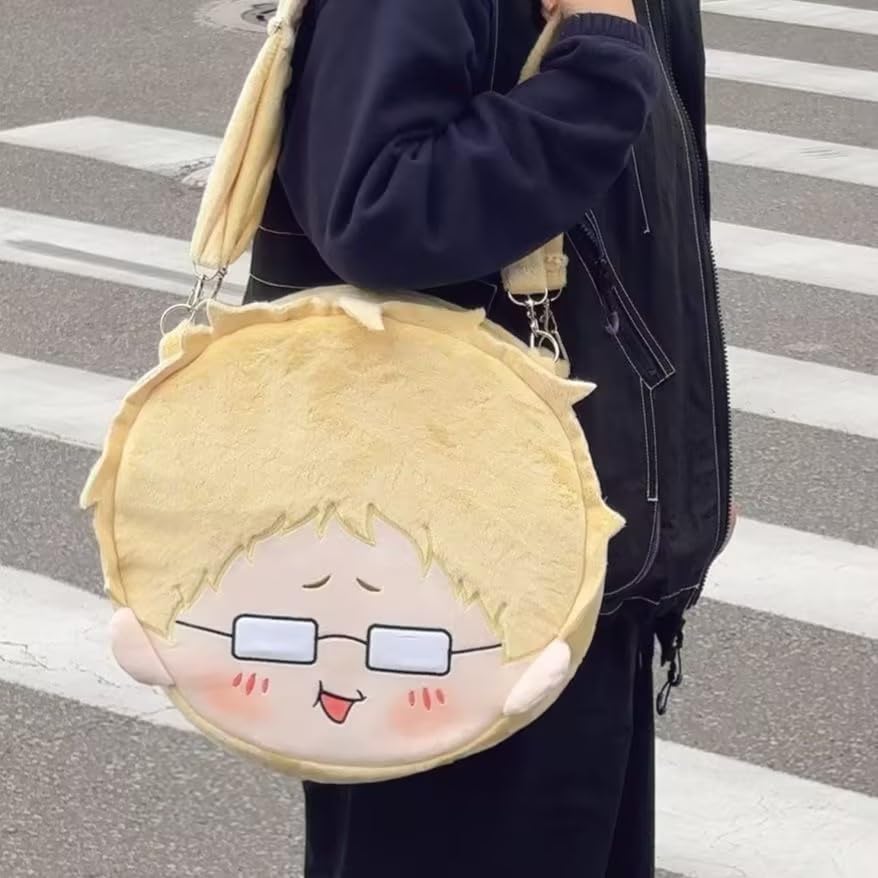 ハイキュー バラエティバッグ 日向翔陽 影山飛雄 月島蛍 スクエア缶バッジ ハイキュー!!」日向翔陽＆影山飛雄＆月島蛍＆山口忠の愛用品を