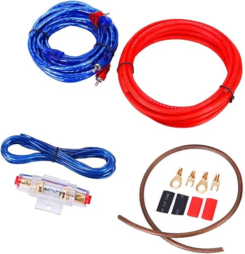 Miniatura 2 de Etopar - Kit de cableado para amplificador de automóvil, subwoofer de audio, AMP, cable de alimentación RCA, fusible AGU, calibre 14, GA AWG, cable