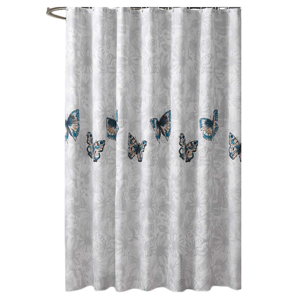 Rideau de douche imperméable 300x200cm grand format gris