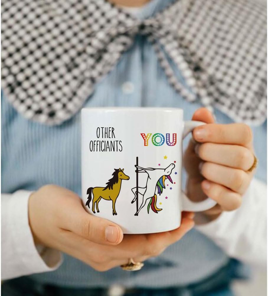 Novelty Officiant Gifts - Funny Wedding Mugs, Best Officiant Ever Gifts from Couple, Bride Groom Thank You Mugs - Image 3