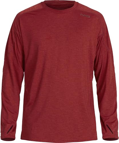 NRS Men's Silkweight Long Sleeve Shirt-Vino-S