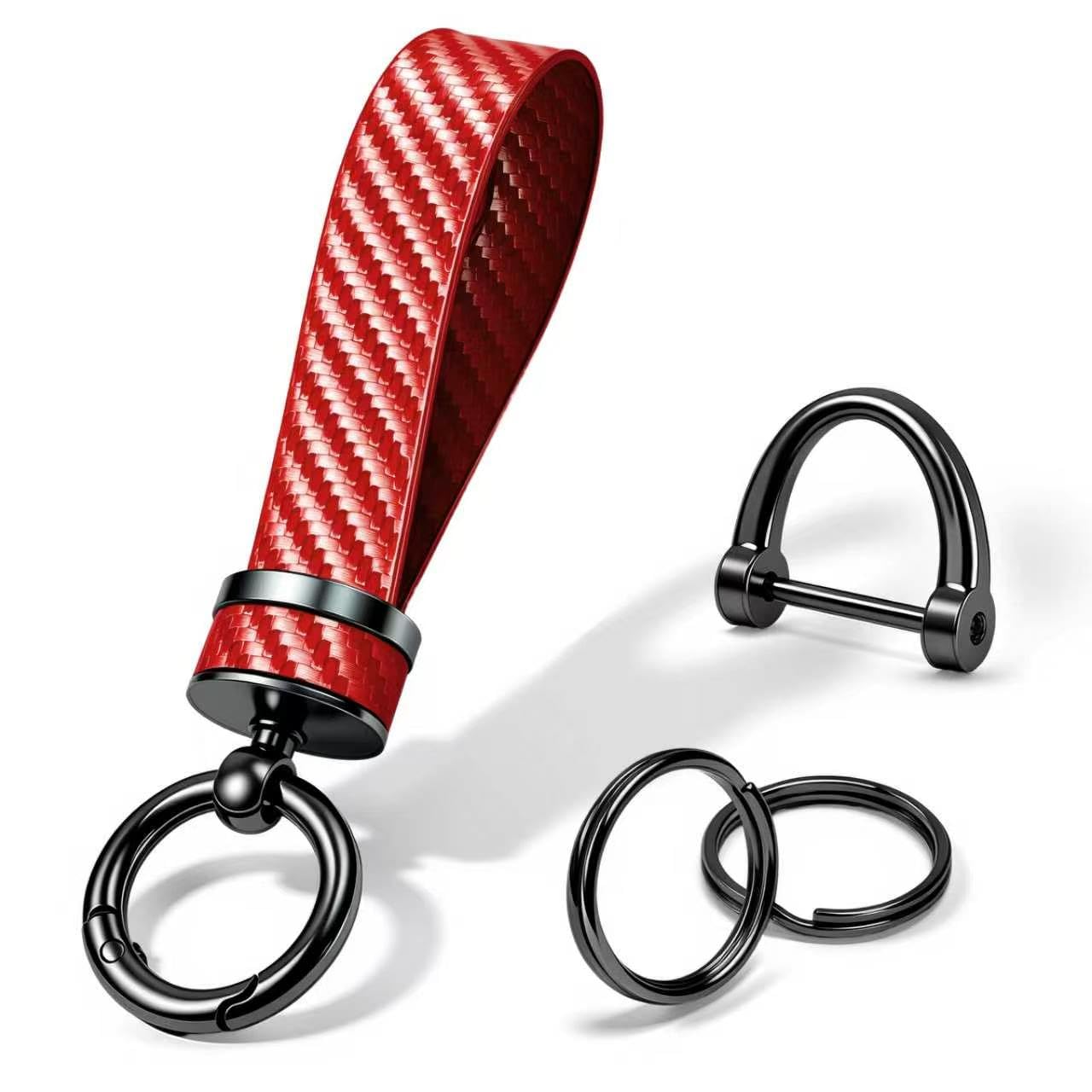 Amazon.com: Turcee Carbon Fiber Keychain, Interior Accessories