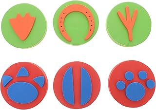 Cat Claw Tool 18 Pcs Rubber Stamp Eva Stamps Embossing Ink Pad Drawing Art Tools Little Critters Tools for Embosser Stamp Art Craft Stamp Painting Drawing Stamp Art Supplies Eva