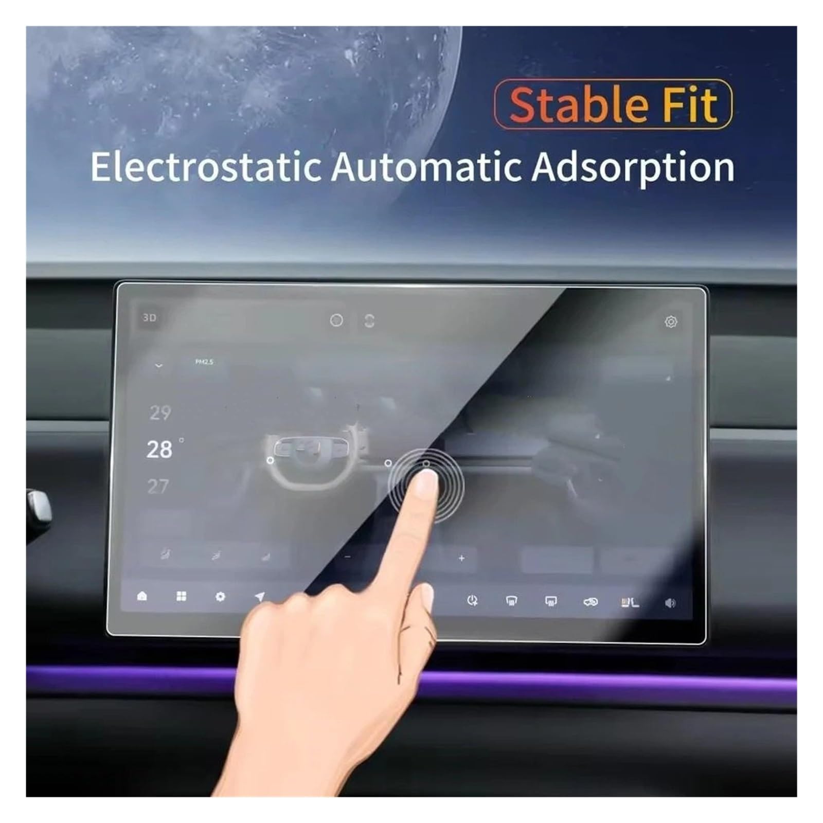Für Leapmotor C10 2024 2025 Gehärtetes Glas Folie Auto GPS Navigation Bildschirmschutz Armaturenbrett Display Aufkleber Zubehör Gehärtetes Displayschutzfolie