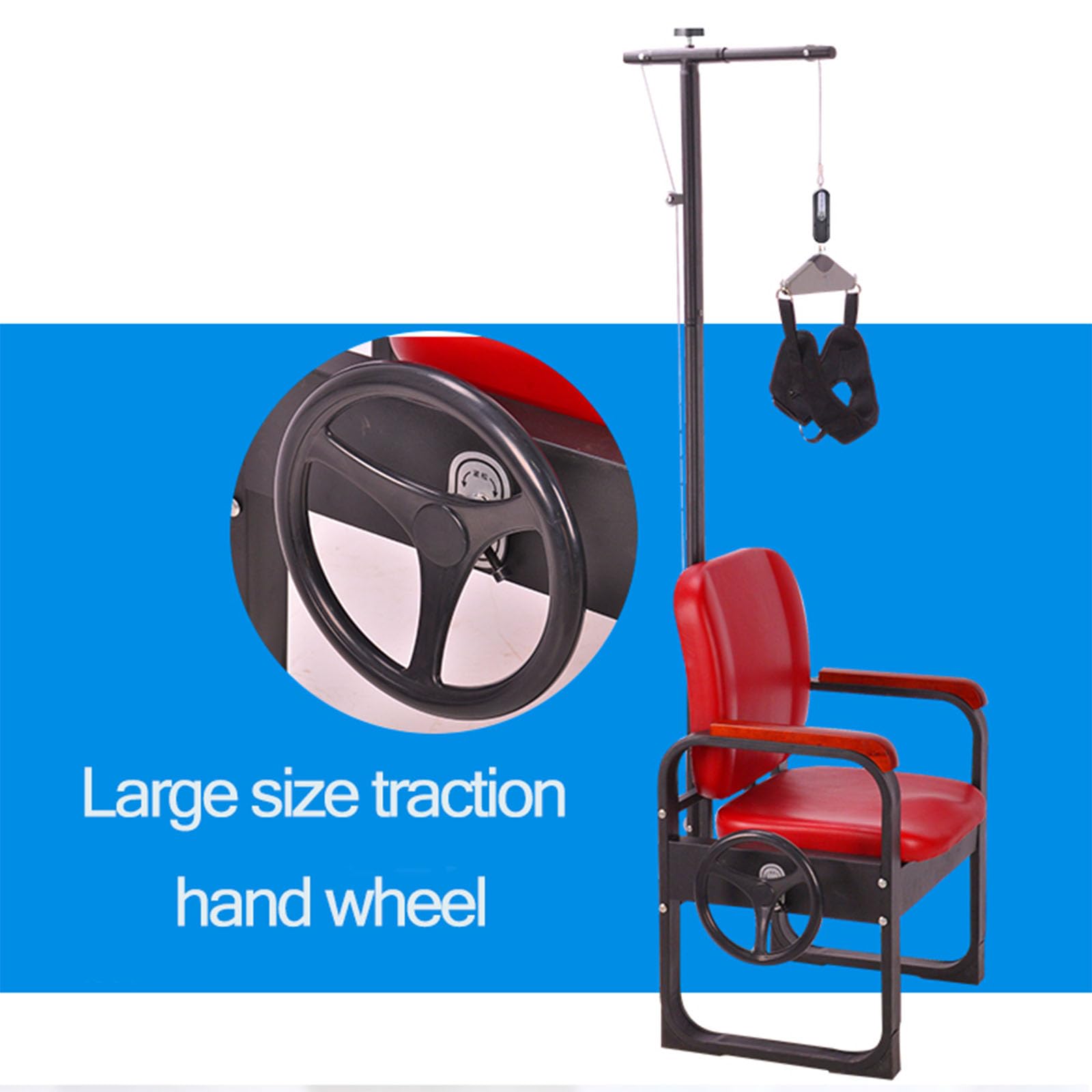 XQZMZSCP Cervical Spine Tractor, Home Neck Chair Medical Therapy Apparatus Corrective Stretch Frame, Neck Traction Stretcher for Physiotherapy