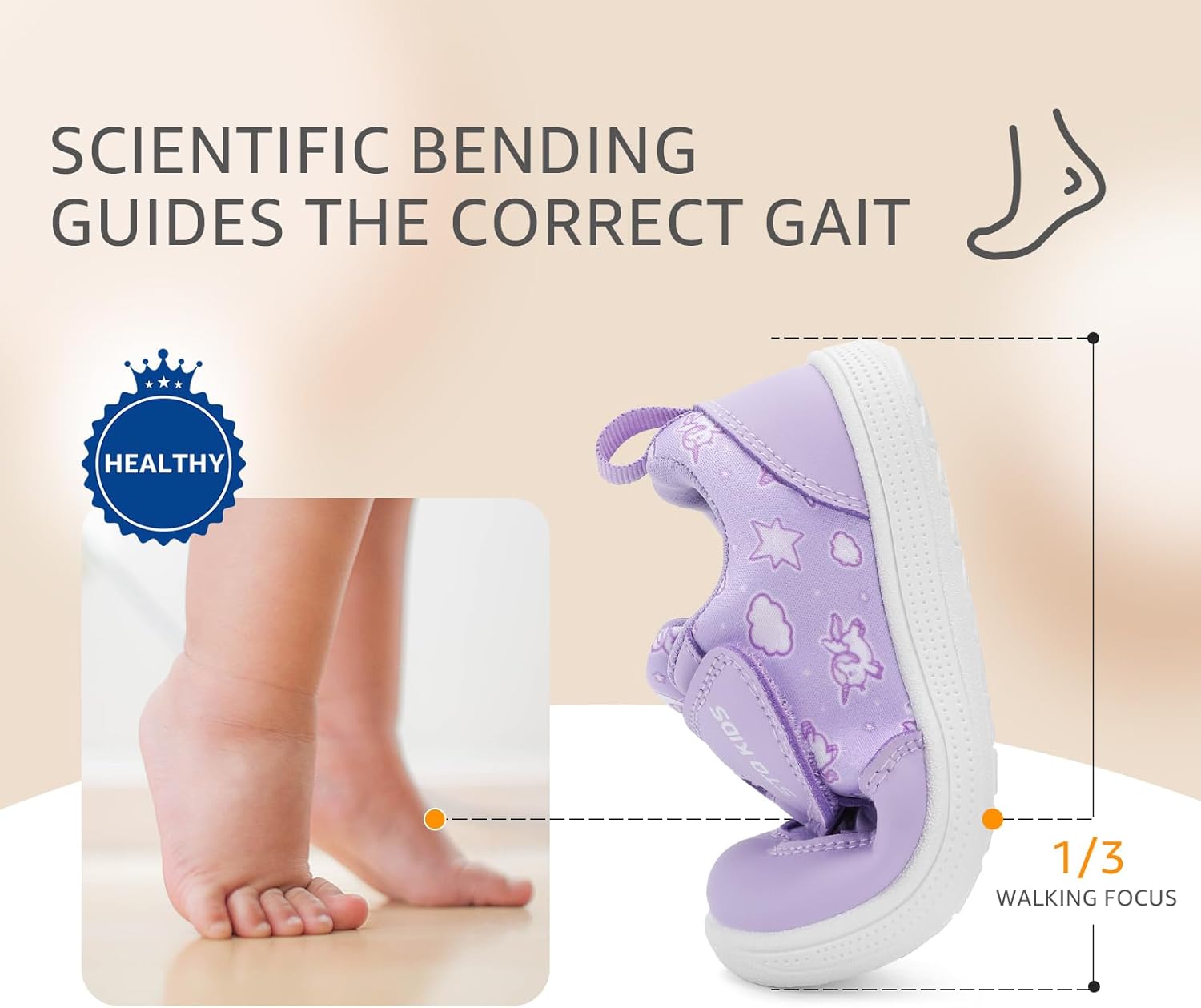 Wide Toe Box Toddler Shoes Zero Drop Boys Girls Barefoot Shoe Non-Slip Little Kids Sneakers for First Walking - Image 7