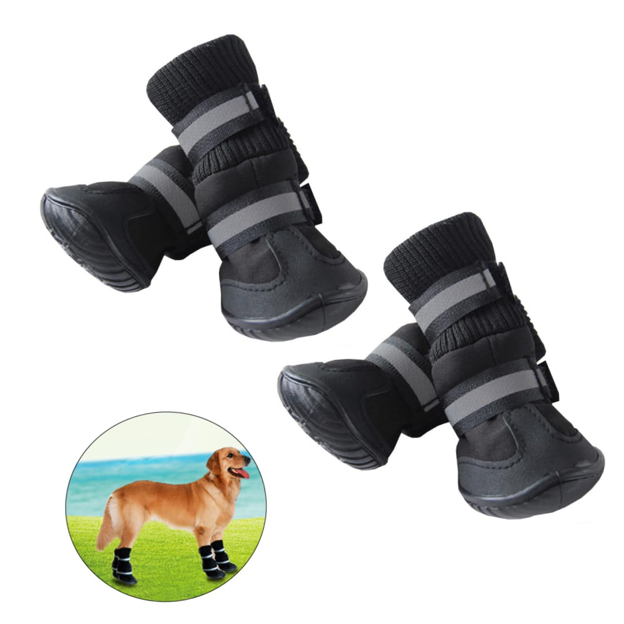 Toddmomy Bottes de Chaussures pour Chiens Bottes pour Chiens Chaussures de Nacré Chaussures pour Animaux de Compagnie Rougir