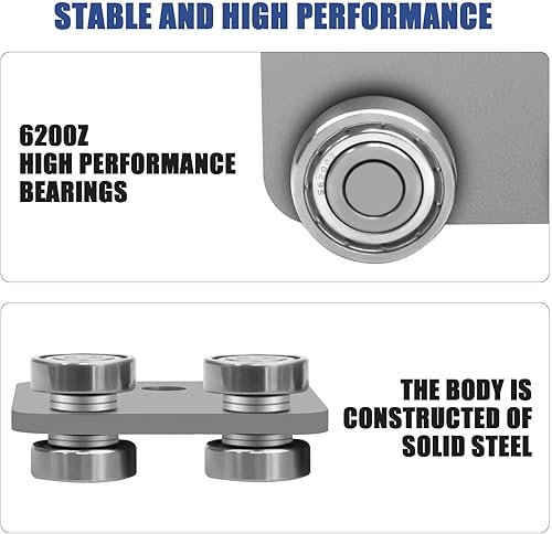 Miniatura 3 de P2950-EG - Conjunto de carro de 4 ruedas para todos los canales de puntal de 1-58 pulgadas o más alto (4 unidades)
