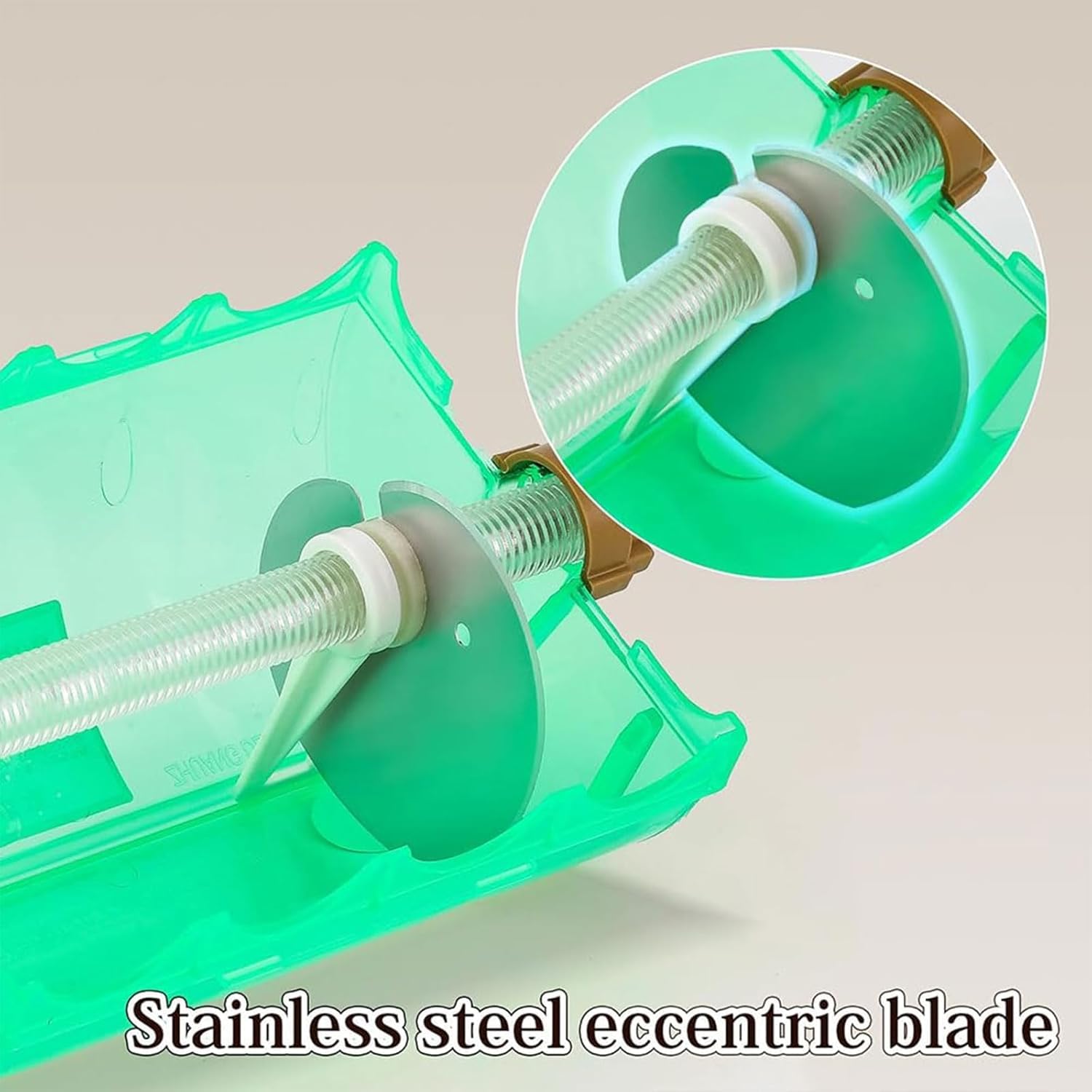 Handheld Scallion Cutter Edelstahl 3mm Klinge Gemüseschneider zum schnellen Zerkleinern von Frühlingszwiebeln, Lauch, Petersilie