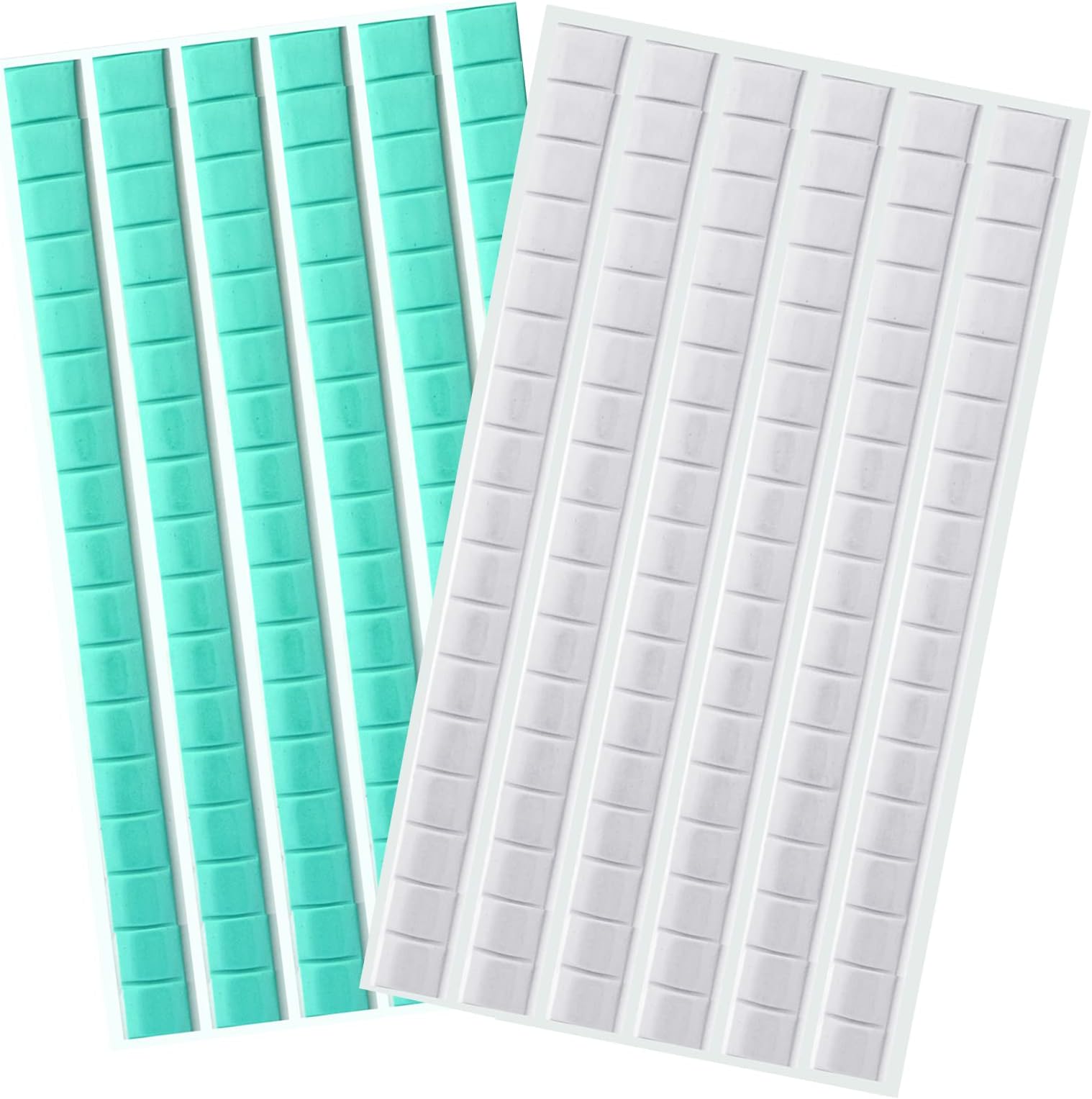 204 Pcs Removable Poster Adhesive Putty Multipurpose Mounting Tacky Putty, Reusable Wall Safe Tack Putty for Hanging Pictures Poster Art Photography Museum (White and Green)