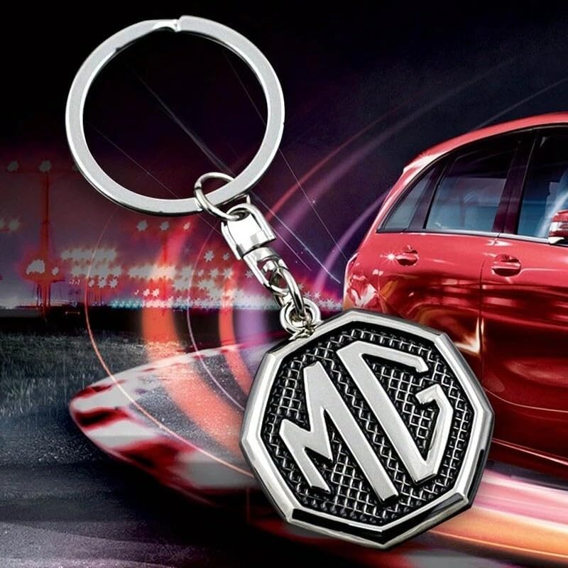 1pc Fit MG Car Logo Keychain Keyring,Car Key Chain Key Ring Replacement for Car Key Fob,Car Key Fob Accessory Men image 5