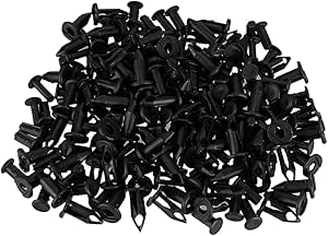 Amazon.com: ciciTree 100Pcs 20mm Black Motorcycle Plastic Rivet ...