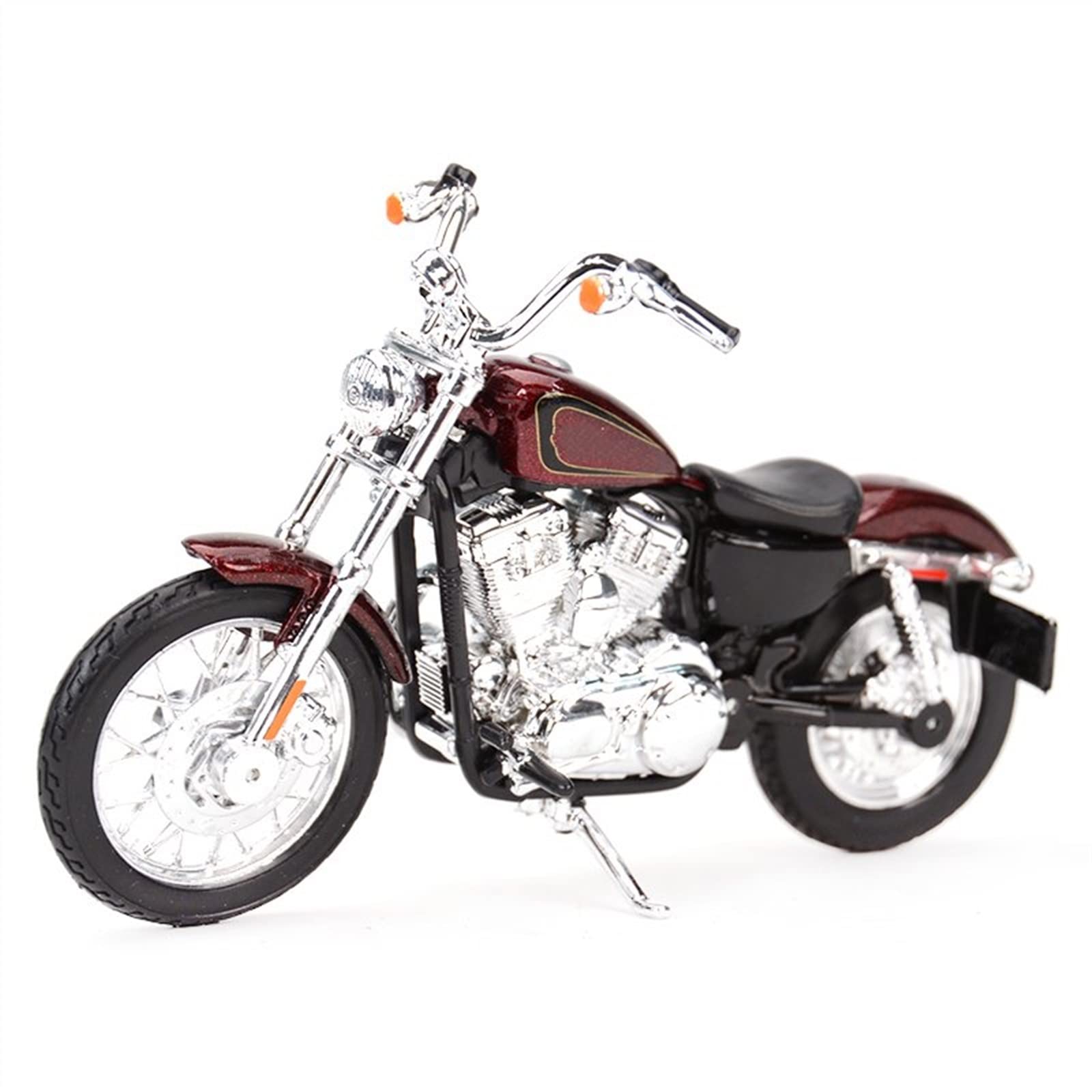 Moto de Juguete para Harley para Davidson XL 1200V Setenta Y Dos 2012 Vehículos Fundidos A Presión Regalo De Cumpleaños Juguetes para Niños Colección Coches 1/18 | Rosso