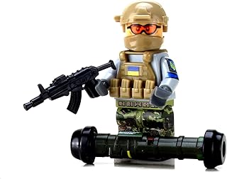 Battle Brick Collectible Ukrainian Army Anti-Tank Soldier Custom Minifigure
