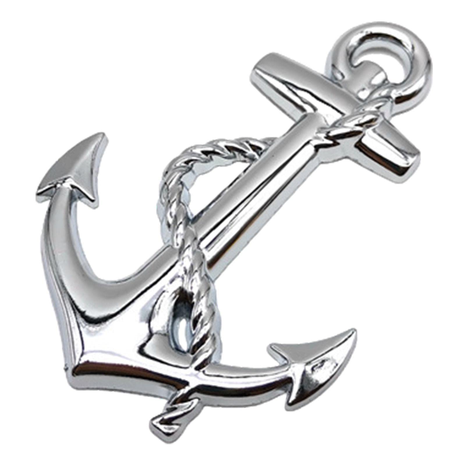 Metalowa naklejka na samochód, metalowa, z logo, na ty? samochodu, ?odzi, cia?a, dekoracyjna naklejka na zderzak karoserii, naklejka kotwica do samochodów uniwersalnych