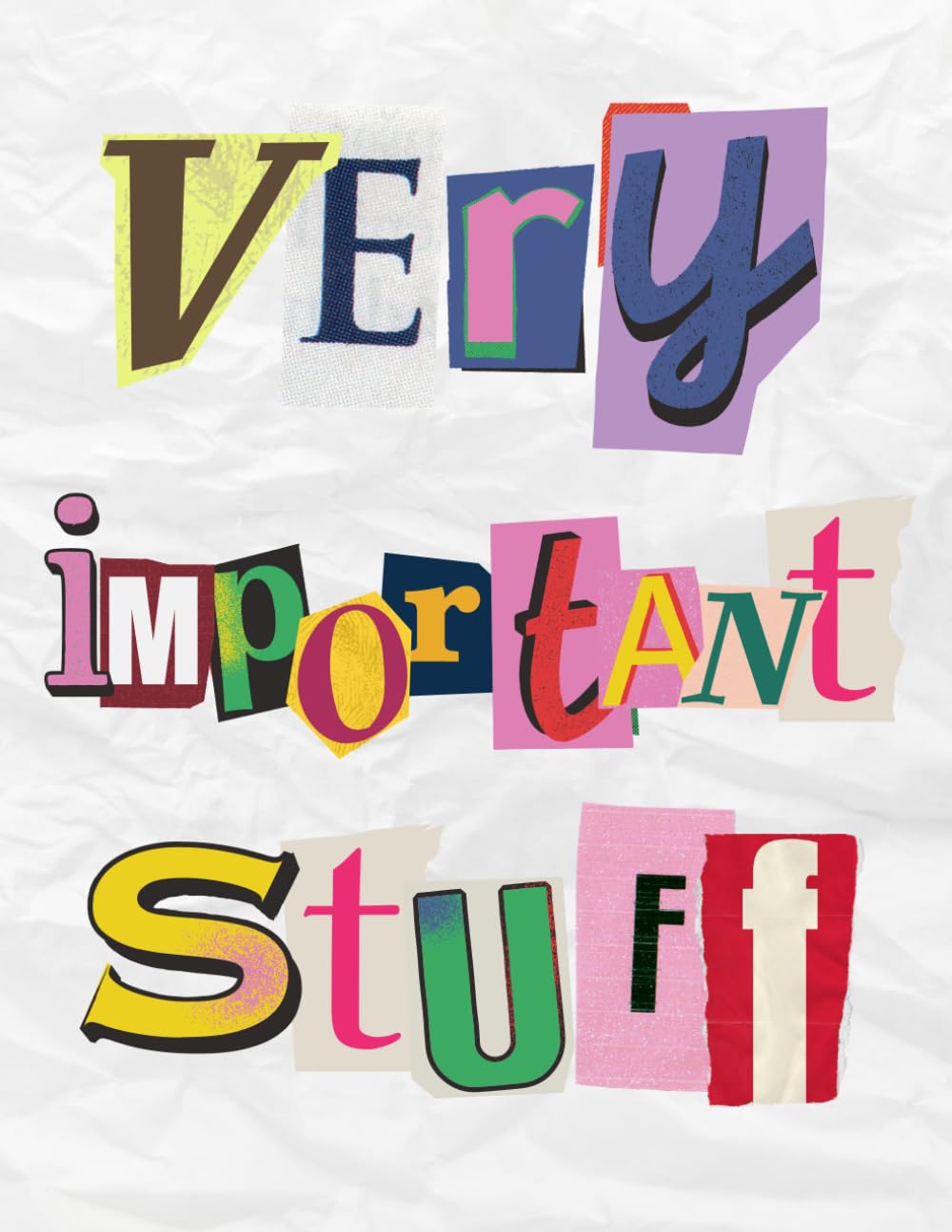 Very important stuff: notebook for students, managers