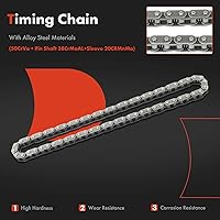 Vista 3 de A-Premium Kit de cadena de distribución del motor con amortiguador, tensor y piñón [compatible con OHV 4Cyl 2.5L] Compatible con Dodge Dakota 96-02