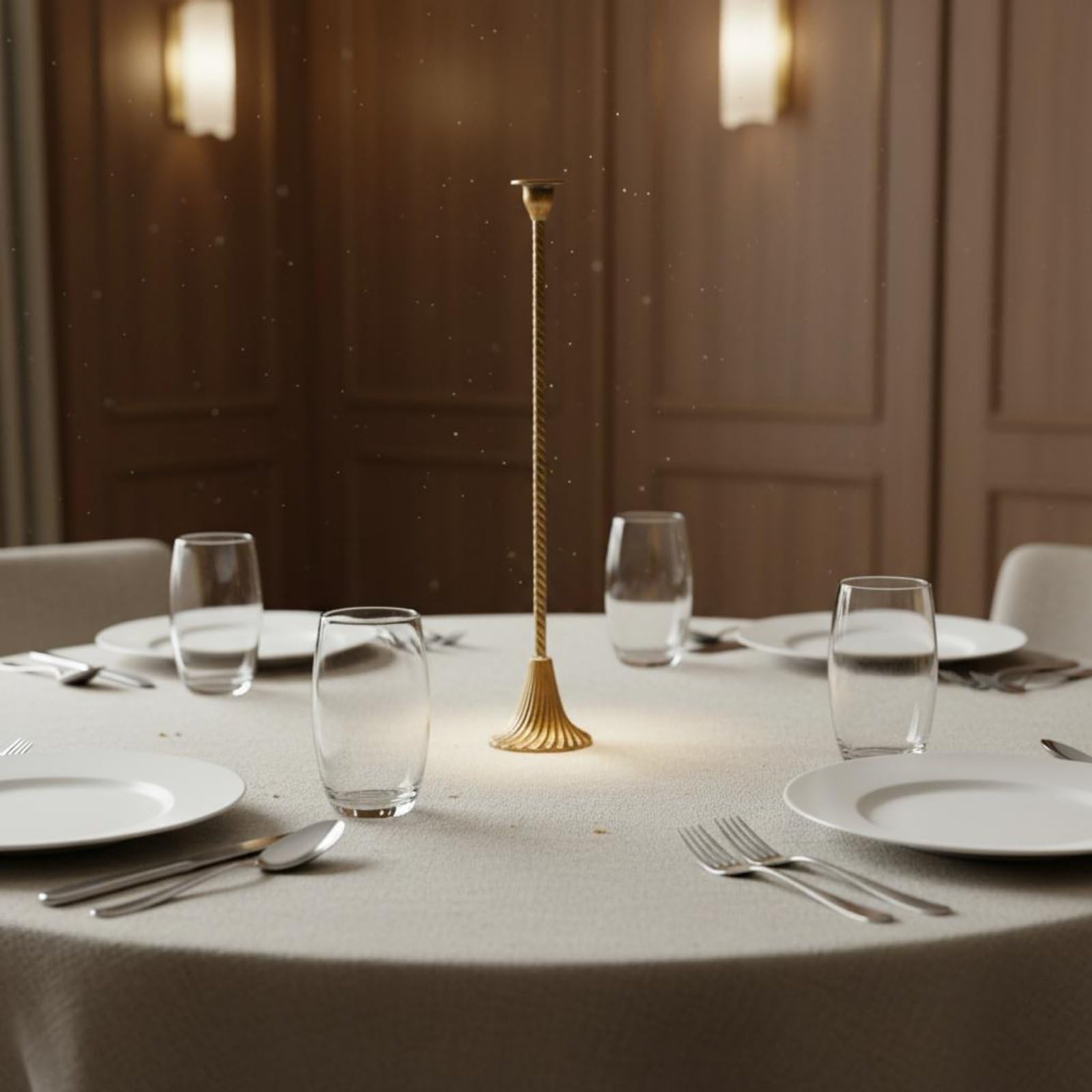 LOVIVER Portacandele Decorativo Portacandele Portacandela Candelabro Porta Candela in Ferro Verniciato Aspetto Raffinato Brillantezza Sottile Supporto Stabile, A3469-60.5 Cm