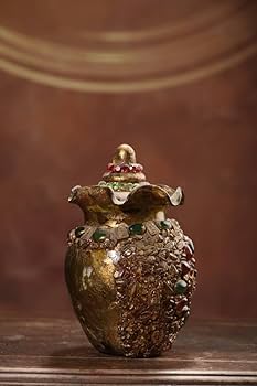 中国古美術・旧蔵收・純手作り・花糸古銅彫塗金宝石嵌酒壺・文房置物・純銅製・酒具 Amazon.co.jp: 珍品旧蔵瑠璃 嵌宝石 舎利缶 舎利子 精密細工