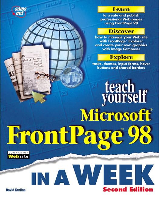Buy Sams Teach Yourself FrontPage 98 in a Week โ BookShops.in