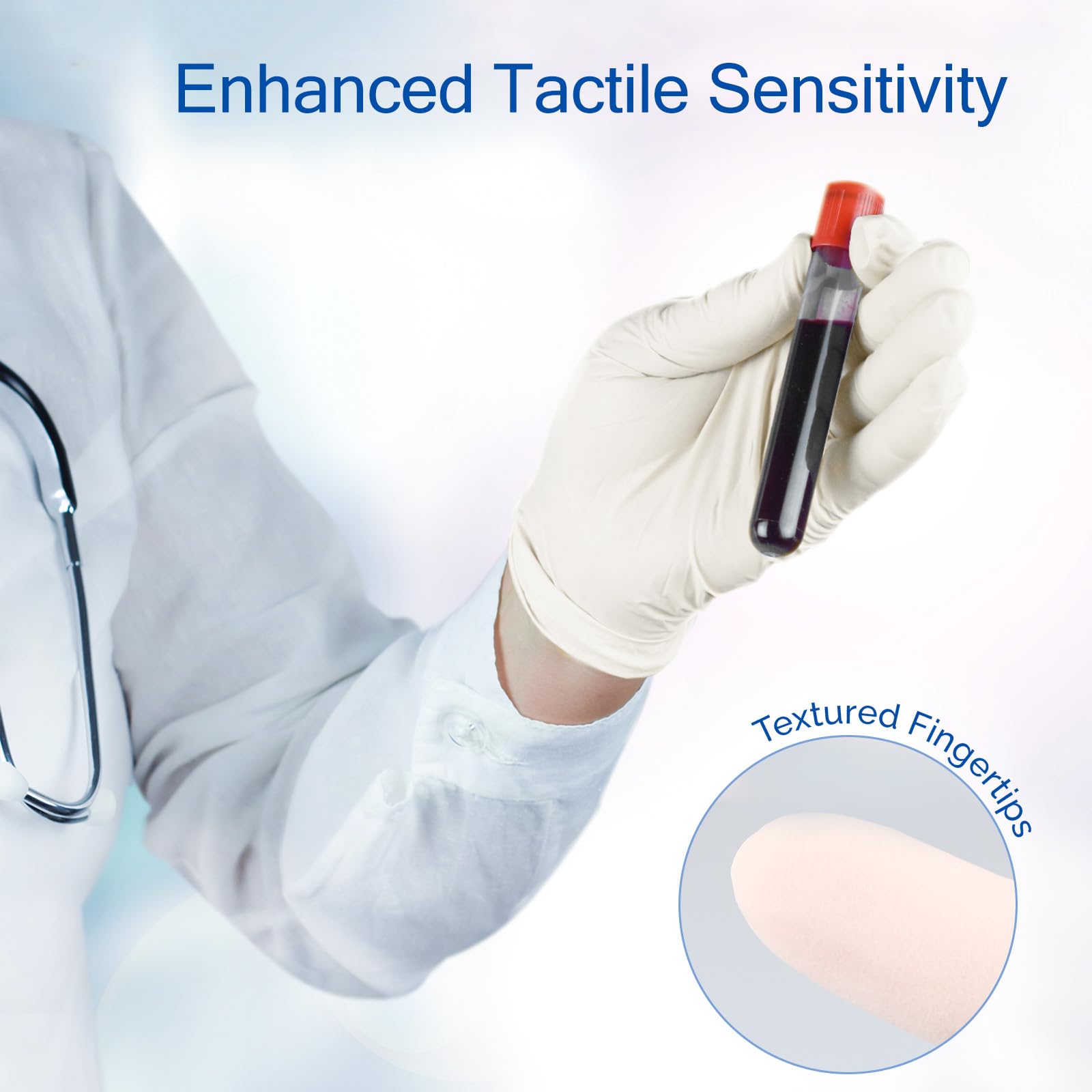 JMU Latex Gloves, Extra Thick 5 Mil Medical Exam Gloves, Powder Free, XS/S/M/L/XL, 100 Count/1000 Count: 1000 Medium