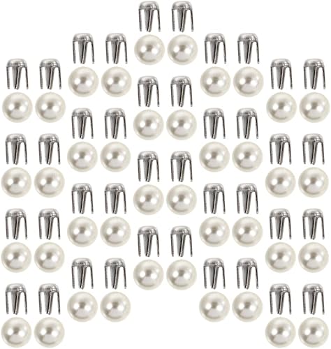 Miniatura 10 de VICASKY 150 juegos de remaches de perlas, remaches de perlas mixtas, remaches, botones, adornos para cuero, zapatos, cinturones, bolsas, sombreros,