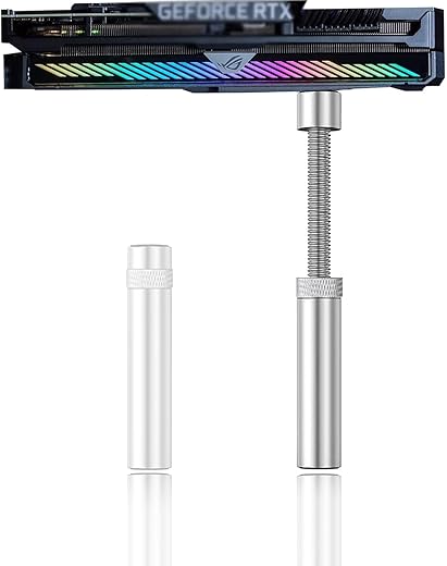 Gpu Sag Bracket, Gpu Holder, Graphics Card Bracket, Graphic Card Stand, Aluminum Alloy Graphics Card Holder Bracket, Adjustable Height Graphics…