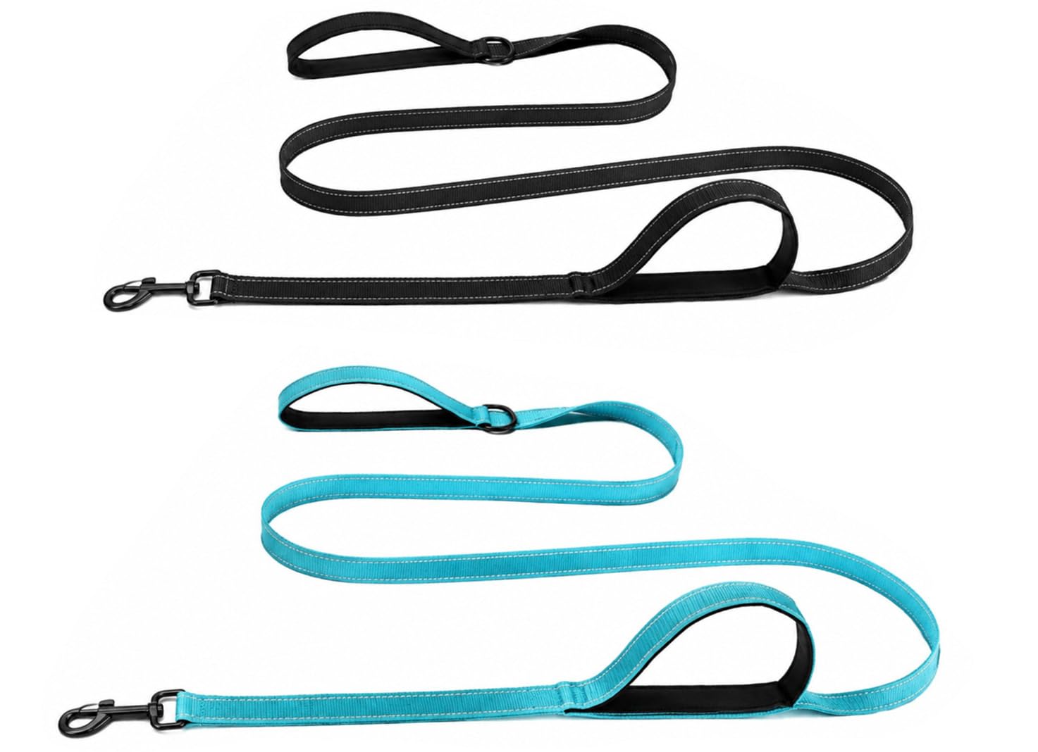 Laisse pour chien grande taille pour balade nocturne sécurisée avec sangle nylon réfléchissante
