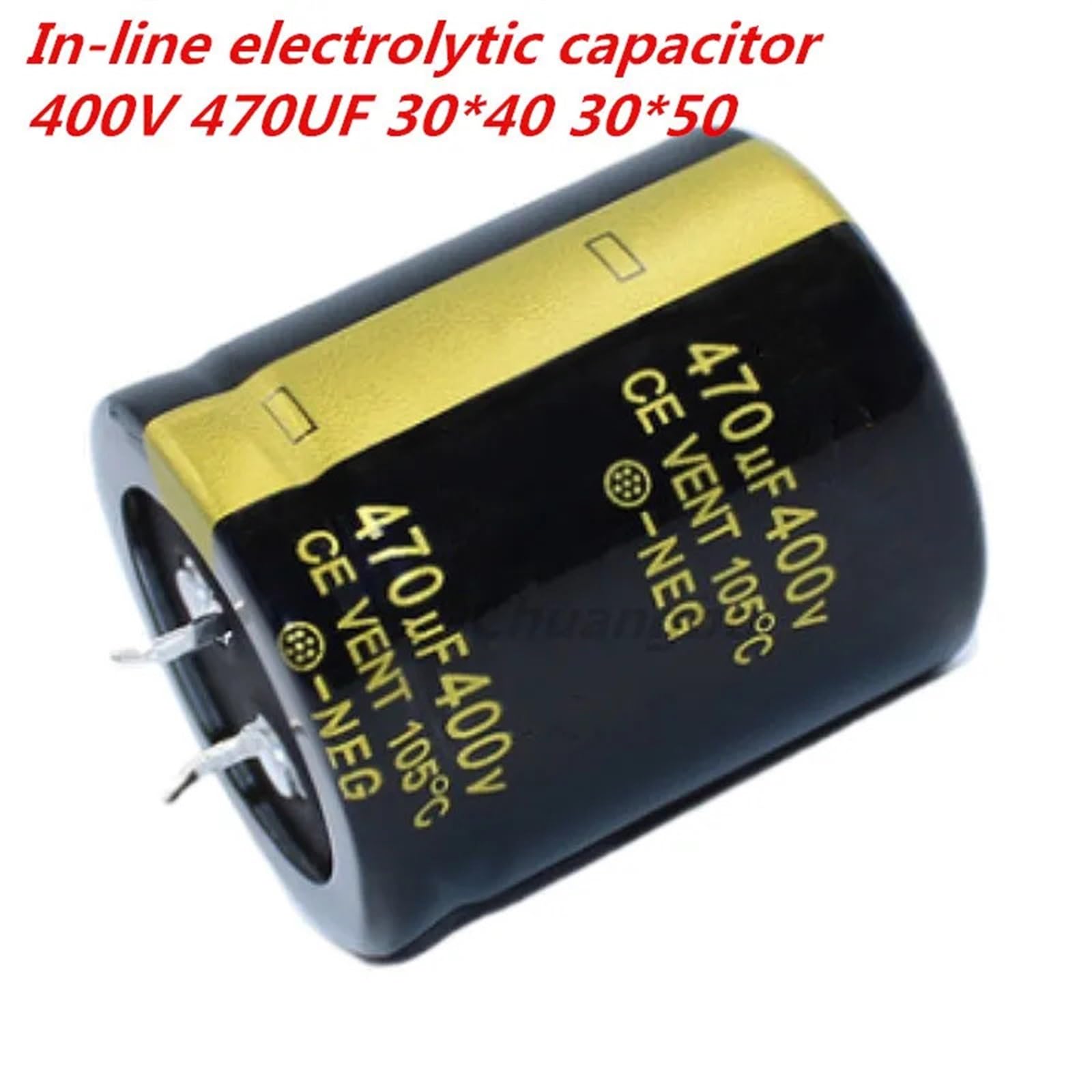 Condensador electrolítico de Audio 400V470UF 35 * 40 30 * 50 for amplificador de Audio Hifi altavoz de baja ESR de alta frecuencia 2 uds (Size : 30x50)