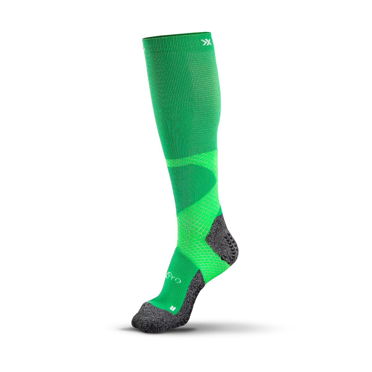 SOXPro Sports Socks - Non-Slip - Anti-Blister - Total Control Socks Trekking Over Calf - Green, M