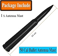 Vista 6 de Antena corta de aluminio de 4 pulgadas para Jeep Grand Cherokee (1999-2004), mástil de repuesto de antena Jeep Grand Cherokee