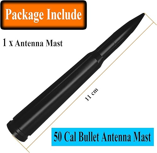 Miniatura 6 de Antena corta de aluminio de 4 pulgadas para Toyota Tundra (1999-2021), mástil de repuesto de antena Toyota Tundra