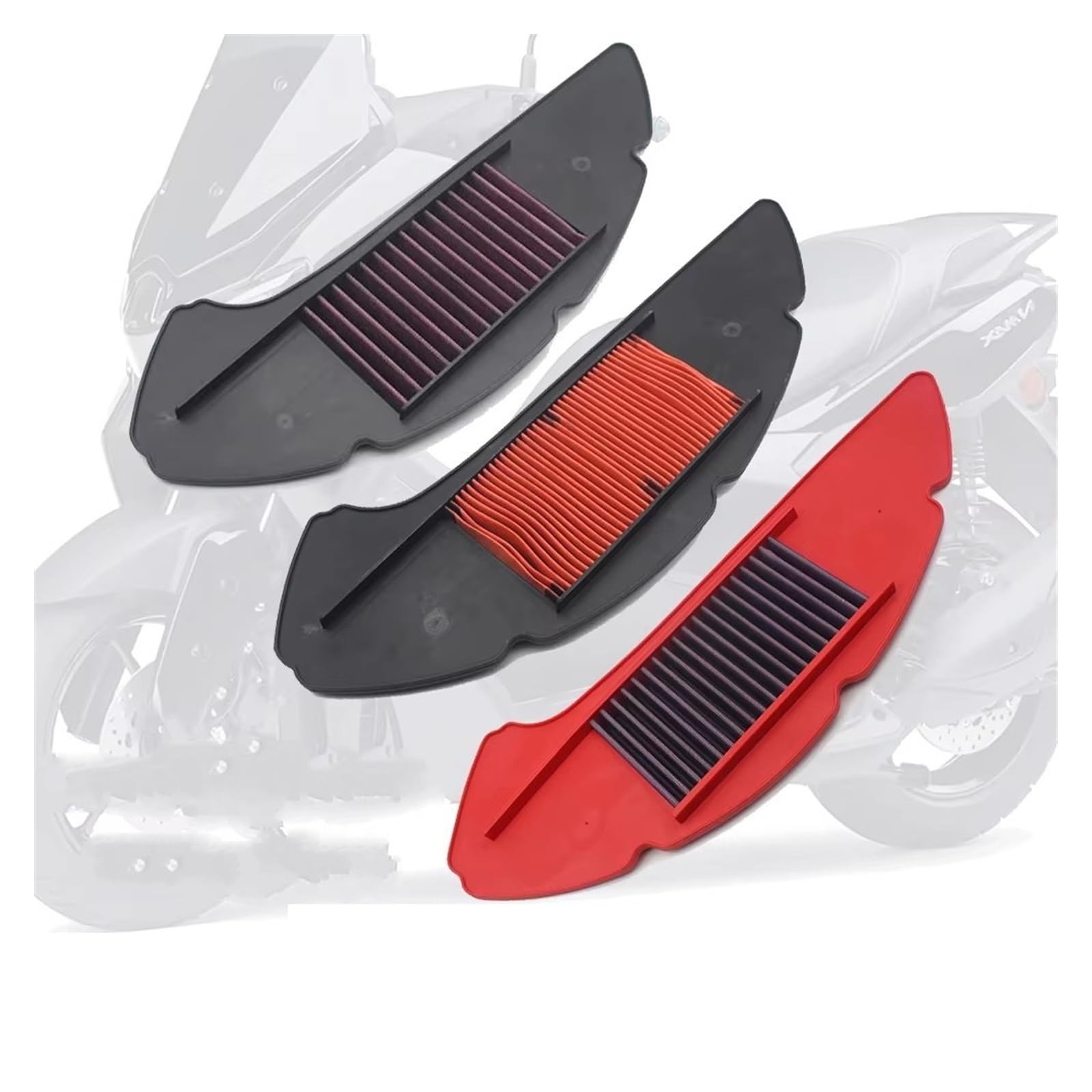 Filtro Aspirazione Aria Moto Per NMAX155 Per NMAX125 | Per XMAX125 Per Tricity 125 155 2022-2025 Motore Del Motociclo Filtro Aria Pulitore B6HE44510000(Red)