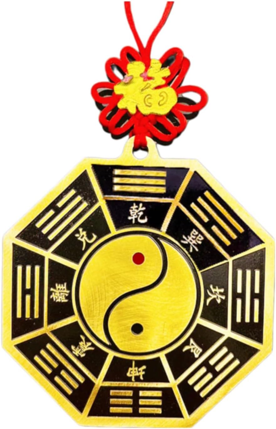 五行八卦福五行福字门对门门口 Feng Shui Good Luck Charms Furniture,Bag,Home,Office Other Scenes Feng Shui Good Amulet 属相大门不合太极镜八卦镜 fengshui Chinese Tassel Ornaments-379
