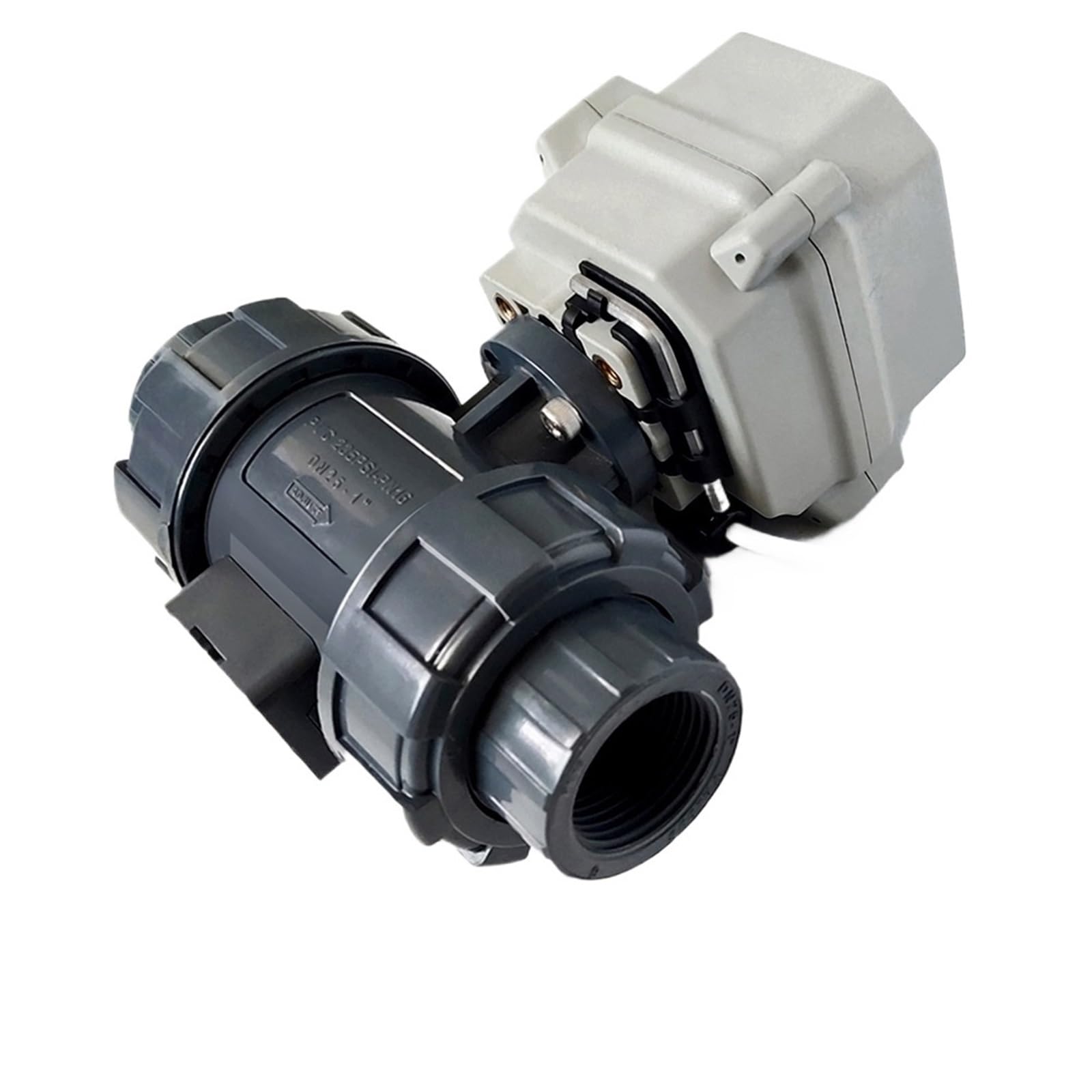 Vanne motorisée DN25 UPVC motorisée DC12V CR702 à filetage NPT