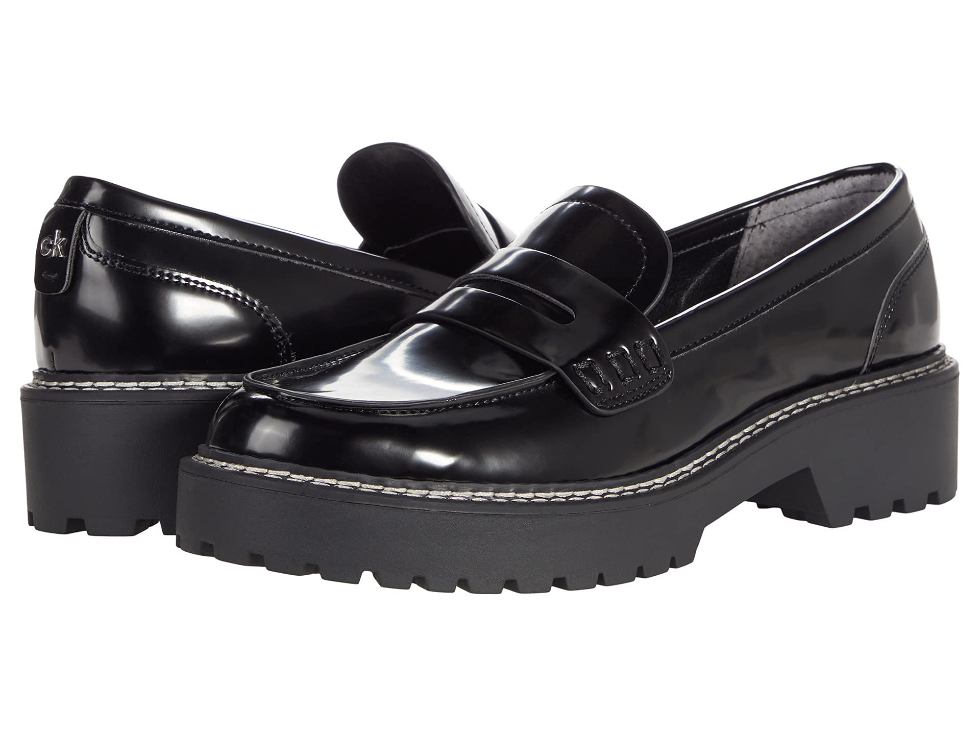 Calvin Klein Women's Suzie2 Loafer, Black 001, 2 UK
