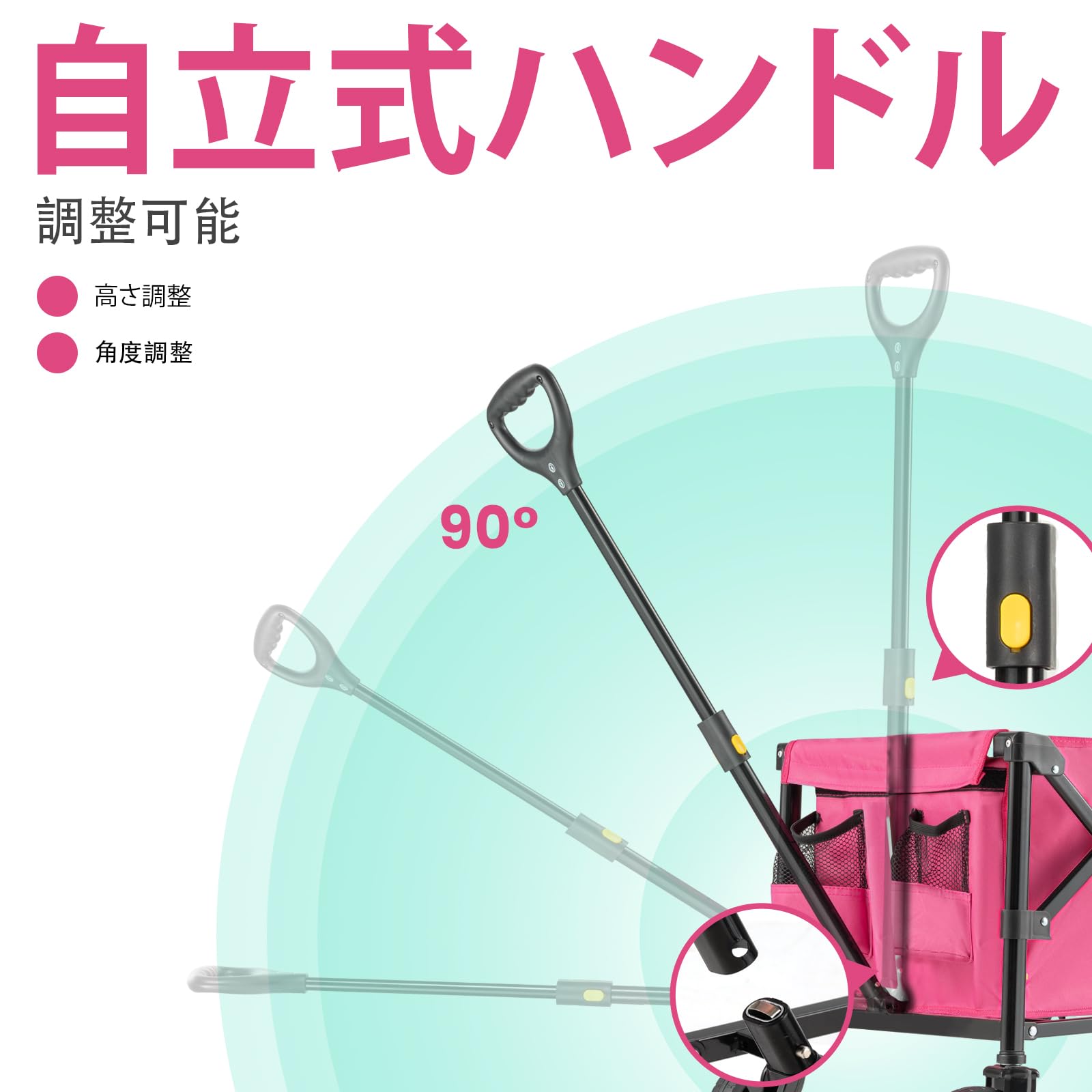 2025，格安 Overmont キャリーワゴン 大容量190L 長物対応 取り外し