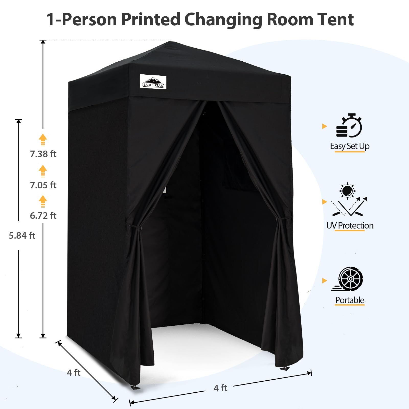 Amazon.com: EAGLE PEAK Flex Ultra Compact 4x4 Pop-up Canopy, Sun